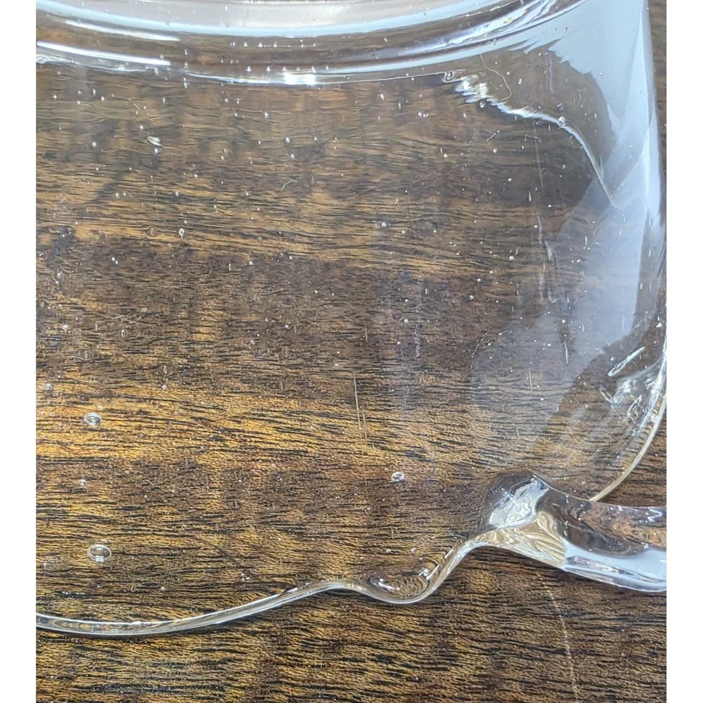 Pink Depression Glass Scallop Edged Bowl with Handles - 7